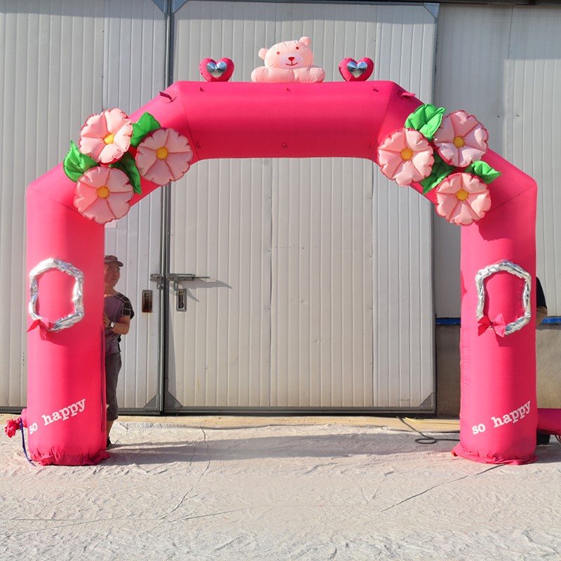 北辰粉色婚礼拱门